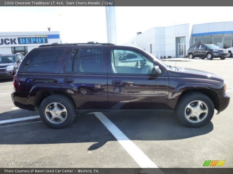 Dark Cherry Metallic / Gray 2009 Chevrolet TrailBlazer LT 4x4