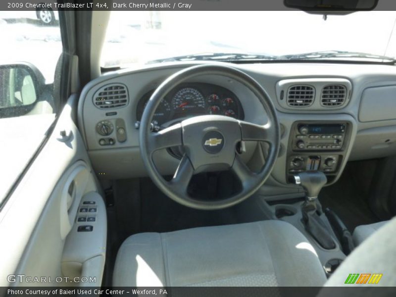 Dark Cherry Metallic / Gray 2009 Chevrolet TrailBlazer LT 4x4