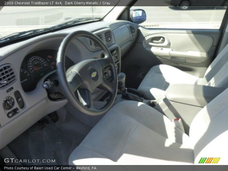 Dark Cherry Metallic / Gray 2009 Chevrolet TrailBlazer LT 4x4