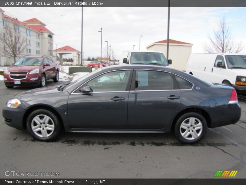 Dark Silver Metallic / Ebony 2009 Chevrolet Impala LS