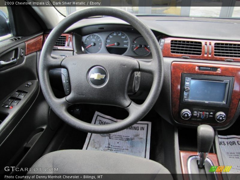 Dark Silver Metallic / Ebony 2009 Chevrolet Impala LS