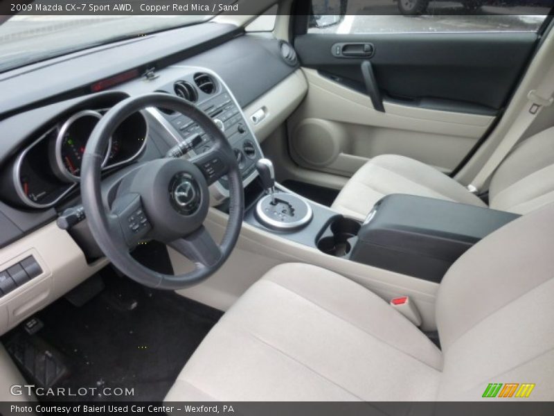 Sand Interior - 2009 CX-7 Sport AWD 