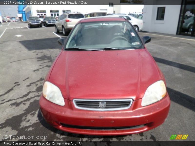 Bordeaux Red Metallic / Gray 1997 Honda Civic LX Sedan