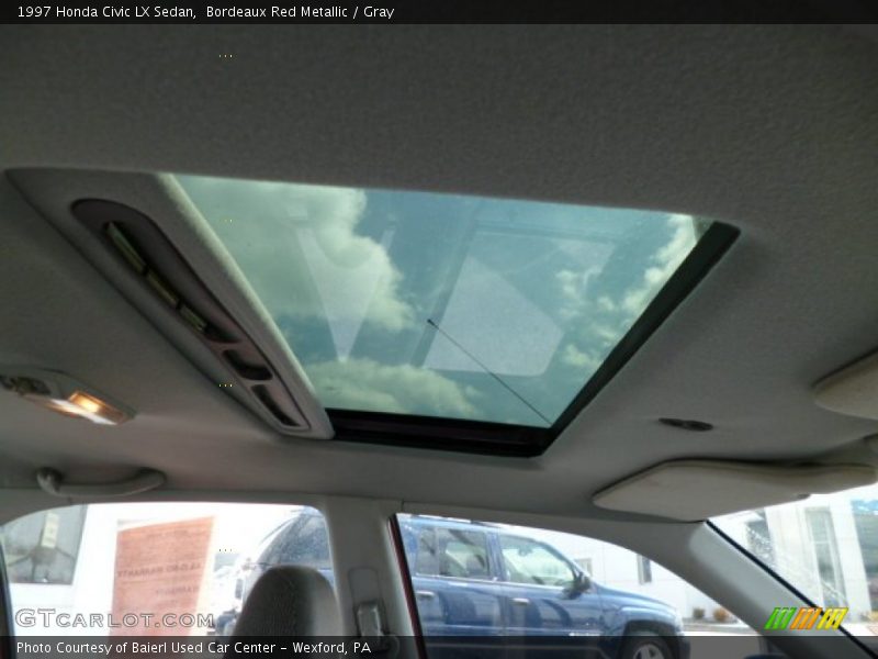 Bordeaux Red Metallic / Gray 1997 Honda Civic LX Sedan