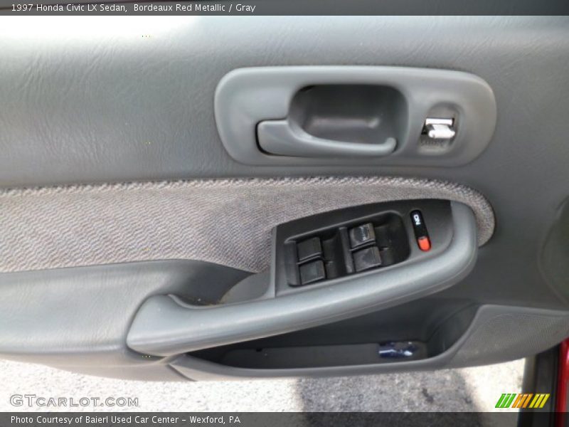 Bordeaux Red Metallic / Gray 1997 Honda Civic LX Sedan
