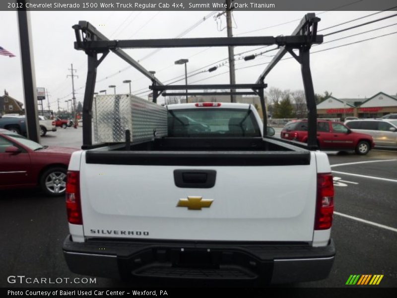 Summit White / Dark Titanium 2012 Chevrolet Silverado 1500 Work Truck Regular Cab 4x4