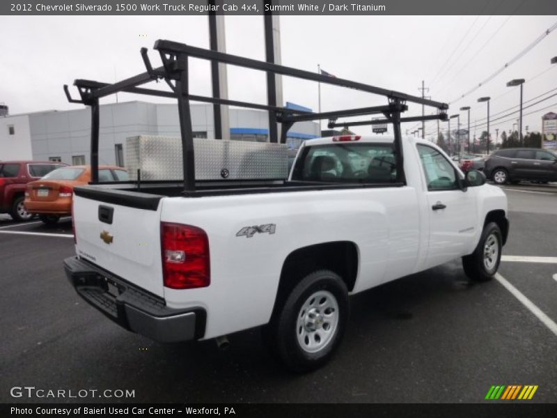 Summit White / Dark Titanium 2012 Chevrolet Silverado 1500 Work Truck Regular Cab 4x4