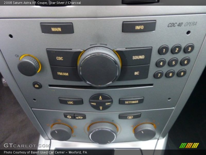 Controls of 2008 Astra XR Coupe