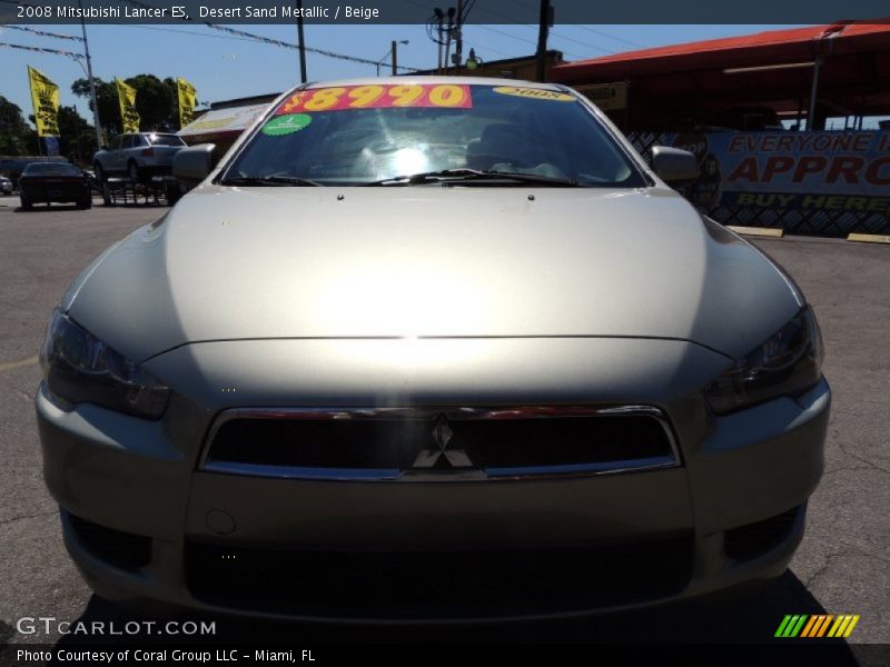 Desert Sand Metallic / Beige 2008 Mitsubishi Lancer ES