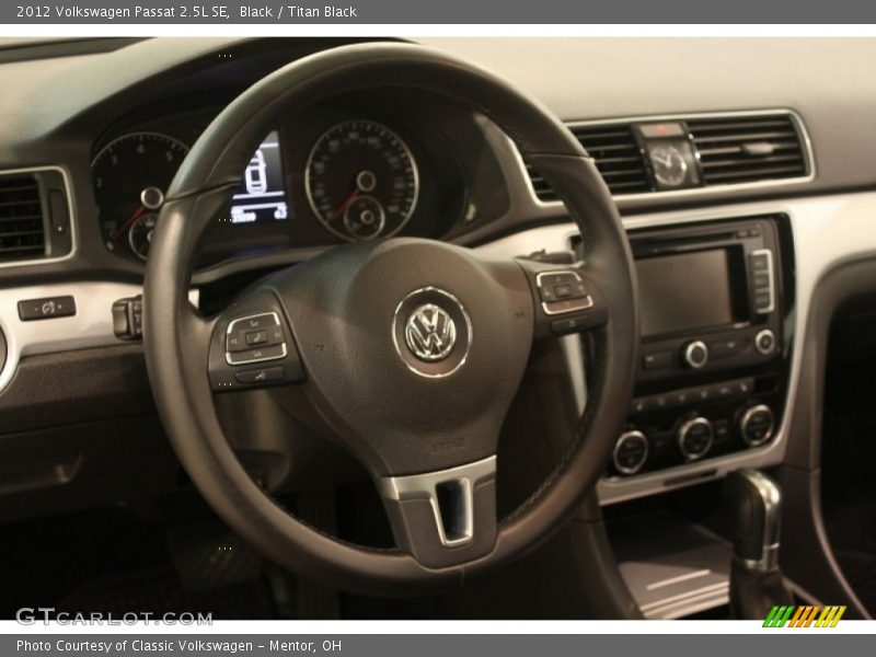 Black / Titan Black 2012 Volkswagen Passat 2.5L SE