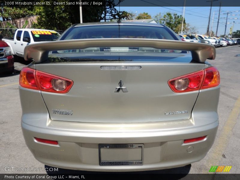 Desert Sand Metallic / Beige 2008 Mitsubishi Lancer ES