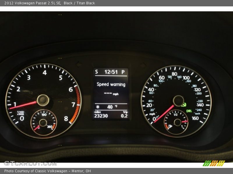 Black / Titan Black 2012 Volkswagen Passat 2.5L SE