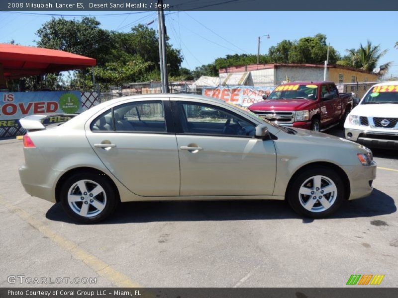 Desert Sand Metallic / Beige 2008 Mitsubishi Lancer ES
