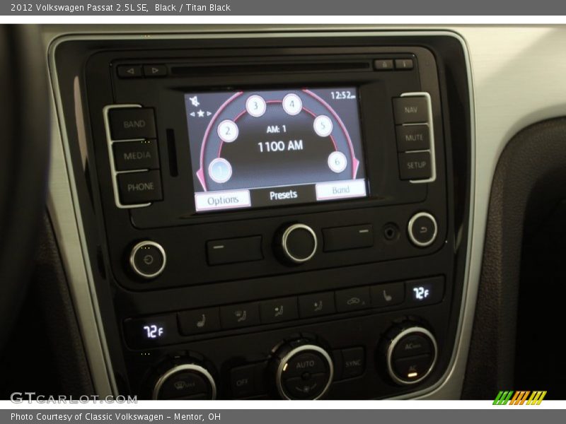 Black / Titan Black 2012 Volkswagen Passat 2.5L SE