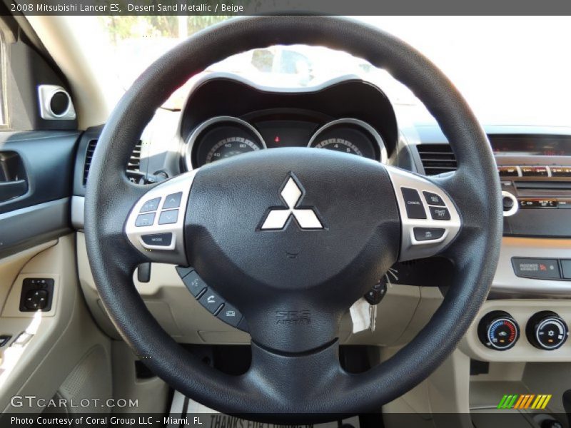 Desert Sand Metallic / Beige 2008 Mitsubishi Lancer ES