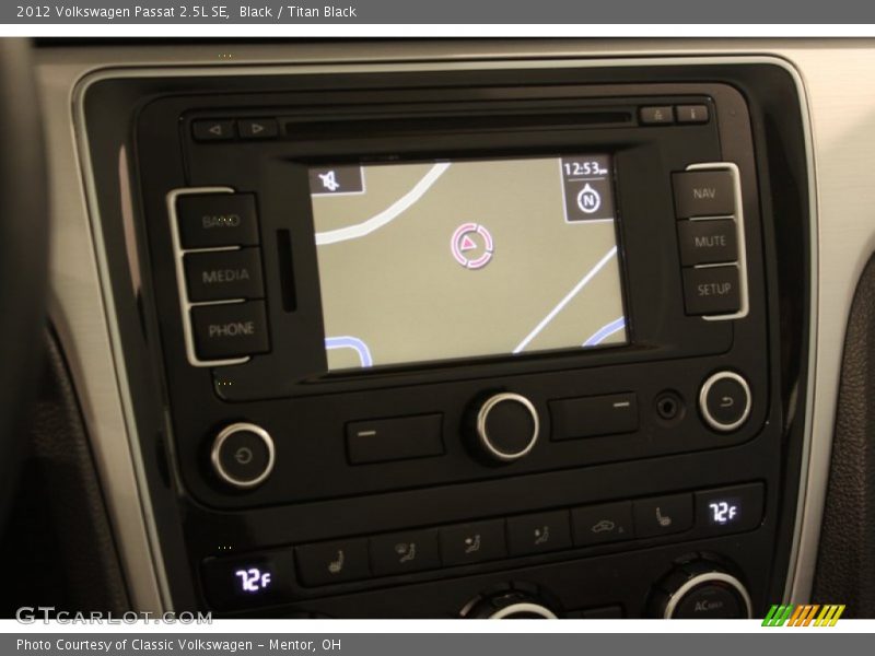 Black / Titan Black 2012 Volkswagen Passat 2.5L SE