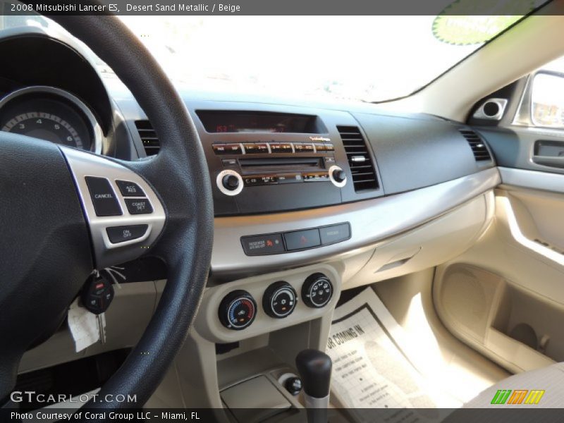 Desert Sand Metallic / Beige 2008 Mitsubishi Lancer ES