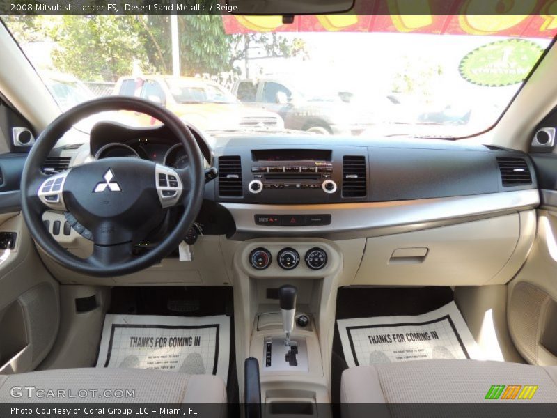 Desert Sand Metallic / Beige 2008 Mitsubishi Lancer ES
