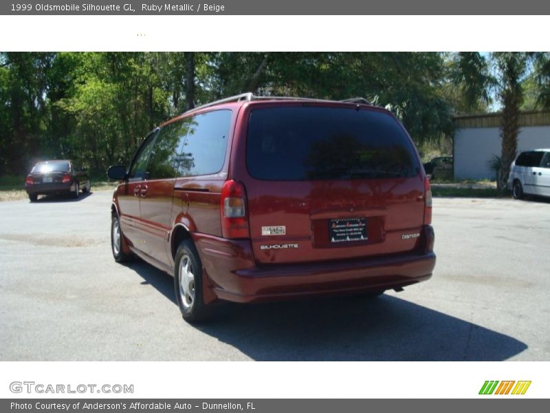 Ruby Metallic / Beige 1999 Oldsmobile Silhouette GL