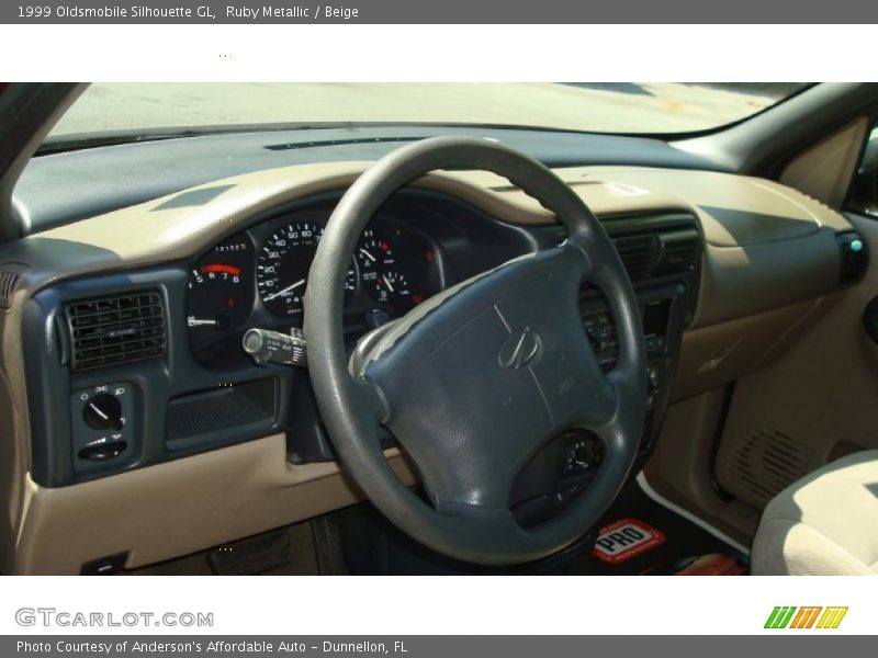 Ruby Metallic / Beige 1999 Oldsmobile Silhouette GL