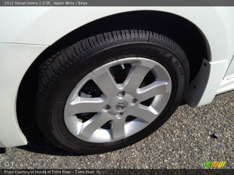 Aspen White / Beige 2012 Nissan Sentra 2.0 SR