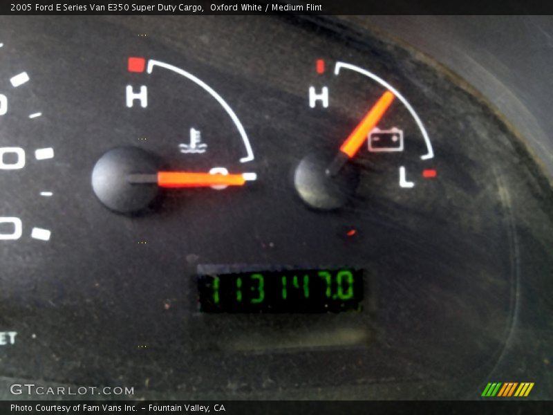 Oxford White / Medium Flint 2005 Ford E Series Van E350 Super Duty Cargo