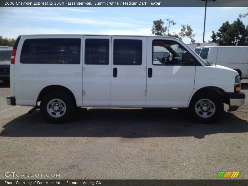 Summit White / Medium Dark Pewter 2006 Chevrolet Express LS 2500 Passenger van