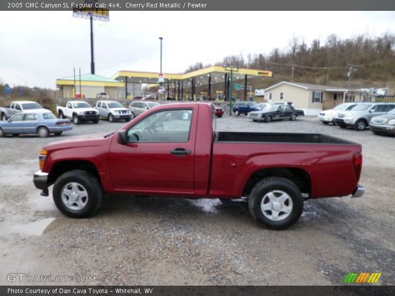  2005 Canyon SL Regular Cab 4x4 Cherry Red Metallic