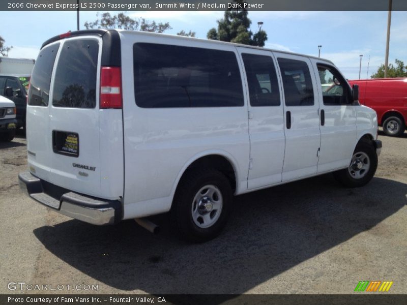 Summit White / Medium Dark Pewter 2006 Chevrolet Express LS 2500 Passenger van