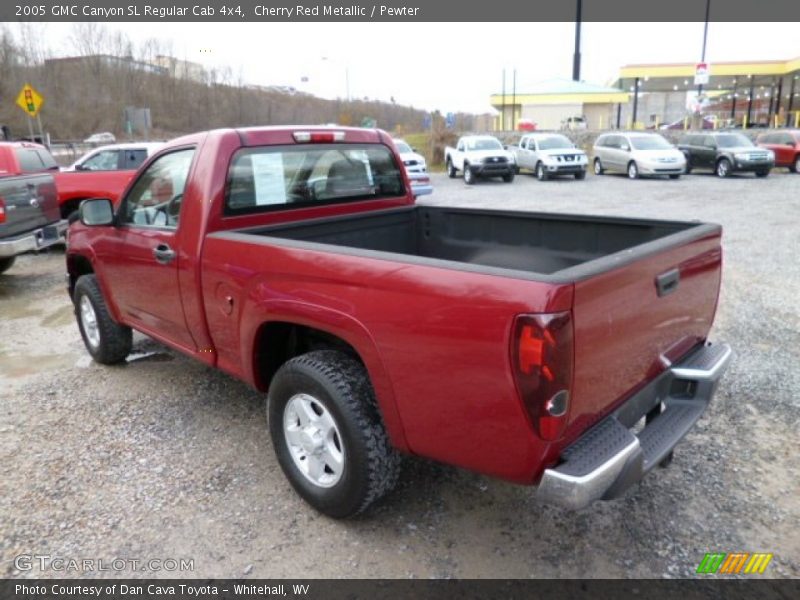  2005 Canyon SL Regular Cab 4x4 Cherry Red Metallic