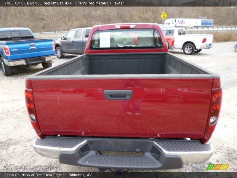 Cherry Red Metallic / Pewter 2005 GMC Canyon SL Regular Cab 4x4
