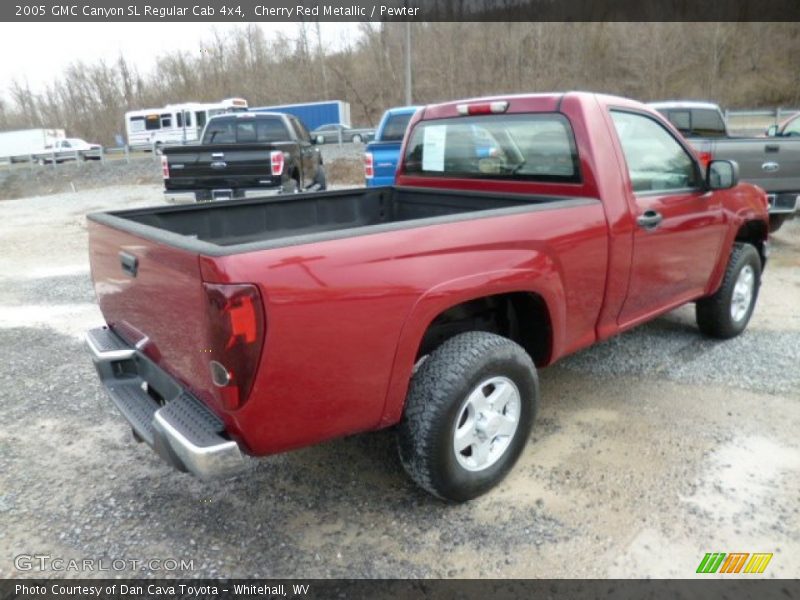 Cherry Red Metallic / Pewter 2005 GMC Canyon SL Regular Cab 4x4