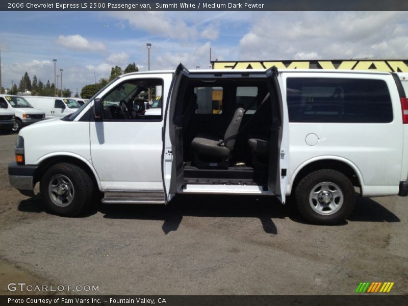 Summit White / Medium Dark Pewter 2006 Chevrolet Express LS 2500 Passenger van