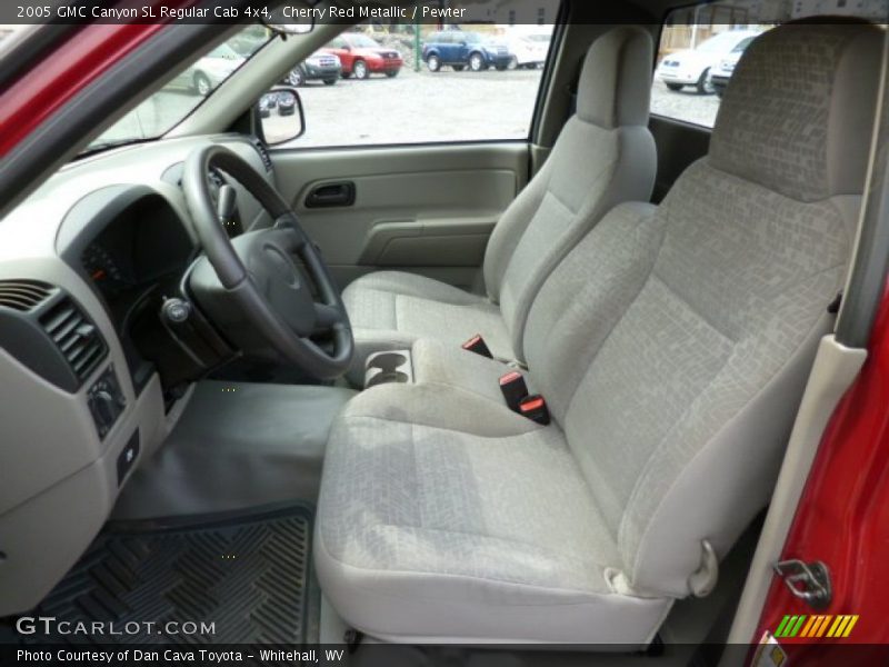 Front Seat of 2005 Canyon SL Regular Cab 4x4