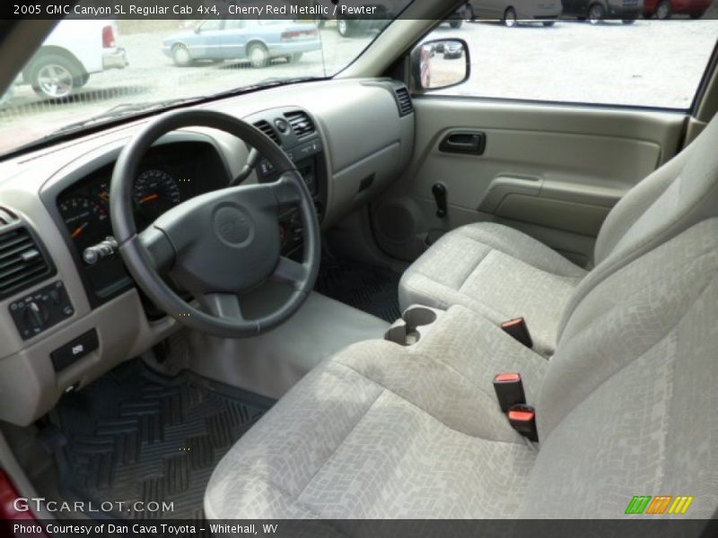 Pewter Interior - 2005 Canyon SL Regular Cab 4x4 