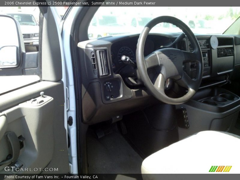Summit White / Medium Dark Pewter 2006 Chevrolet Express LS 2500 Passenger van