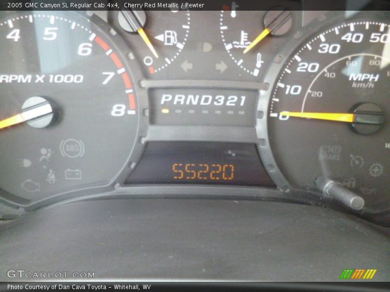 Cherry Red Metallic / Pewter 2005 GMC Canyon SL Regular Cab 4x4