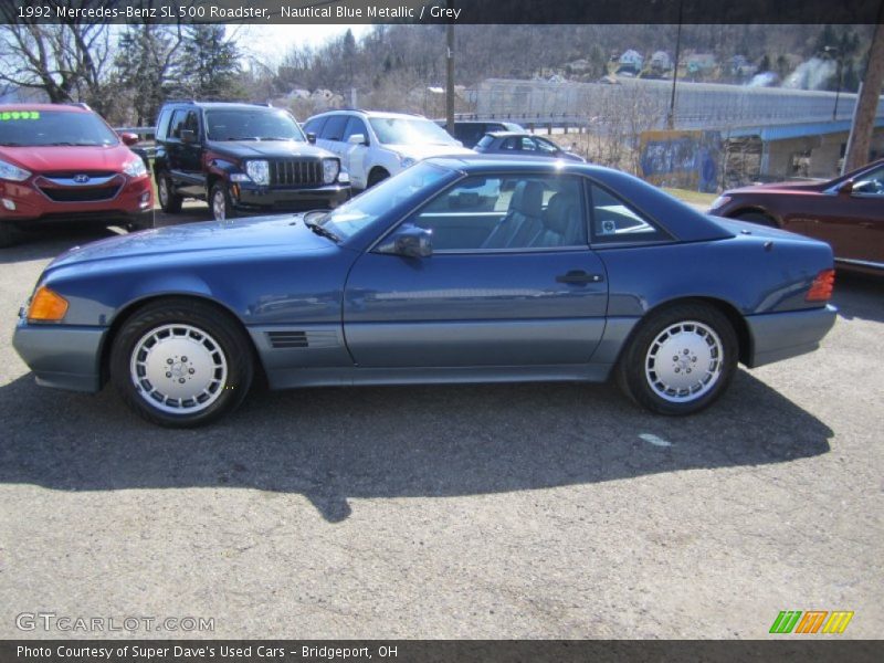Nautical Blue Metallic / Grey 1992 Mercedes-Benz SL 500 Roadster
