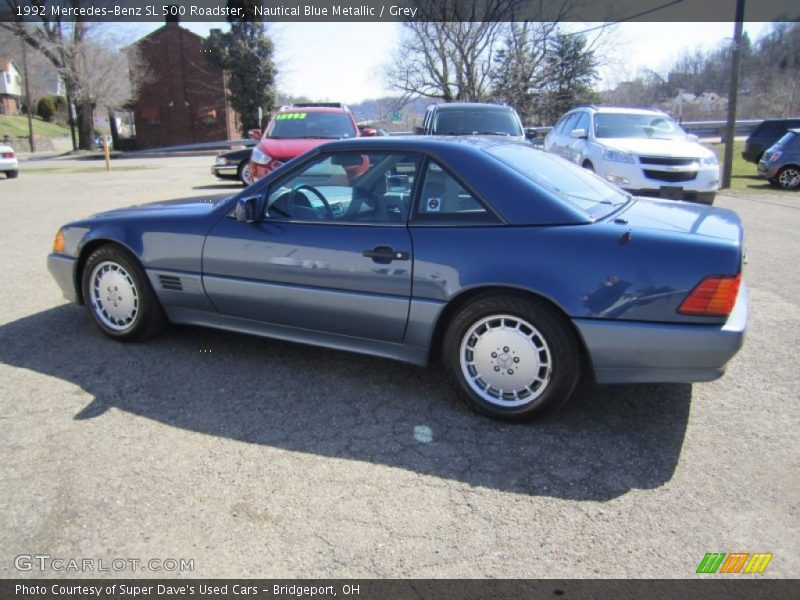 Nautical Blue Metallic / Grey 1992 Mercedes-Benz SL 500 Roadster
