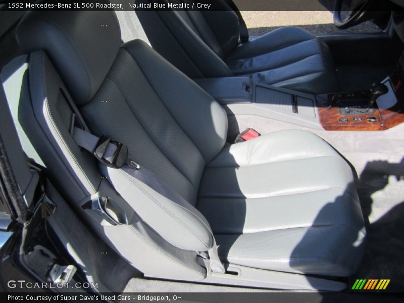 Nautical Blue Metallic / Grey 1992 Mercedes-Benz SL 500 Roadster