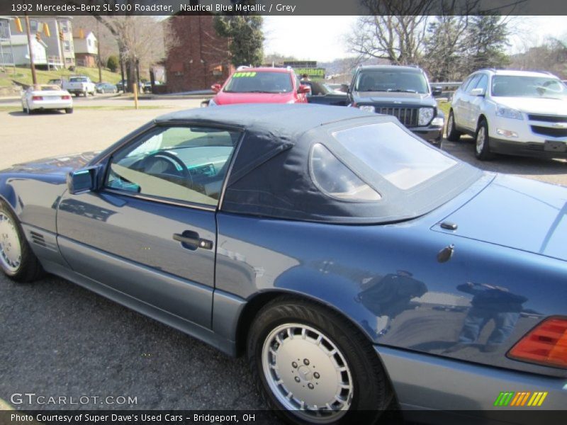 Nautical Blue Metallic / Grey 1992 Mercedes-Benz SL 500 Roadster