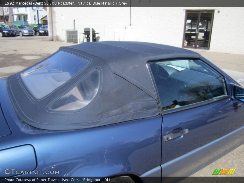 Nautical Blue Metallic / Grey 1992 Mercedes-Benz SL 500 Roadster