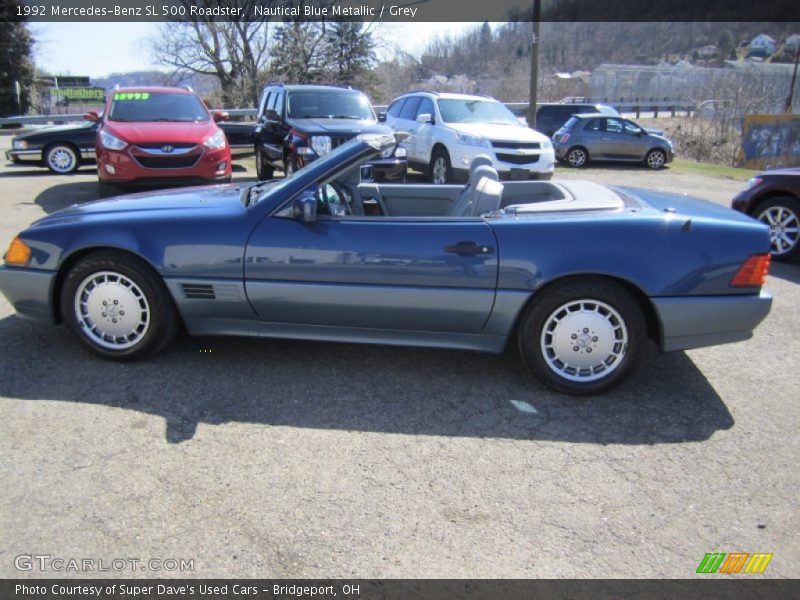Nautical Blue Metallic / Grey 1992 Mercedes-Benz SL 500 Roadster