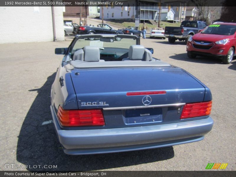 Nautical Blue Metallic / Grey 1992 Mercedes-Benz SL 500 Roadster