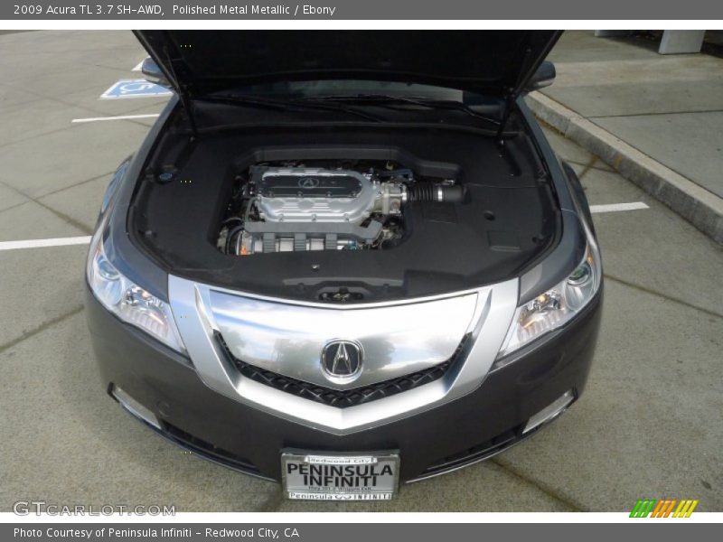 Polished Metal Metallic / Ebony 2009 Acura TL 3.7 SH-AWD