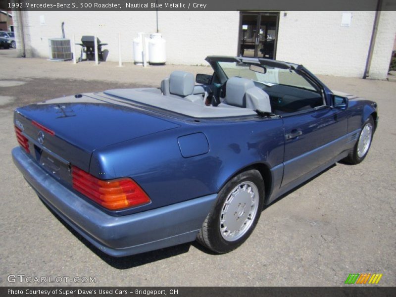 Nautical Blue Metallic / Grey 1992 Mercedes-Benz SL 500 Roadster