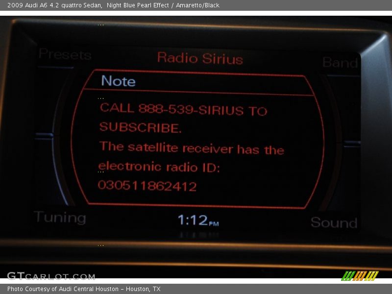 Night Blue Pearl Effect / Amaretto/Black 2009 Audi A6 4.2 quattro Sedan