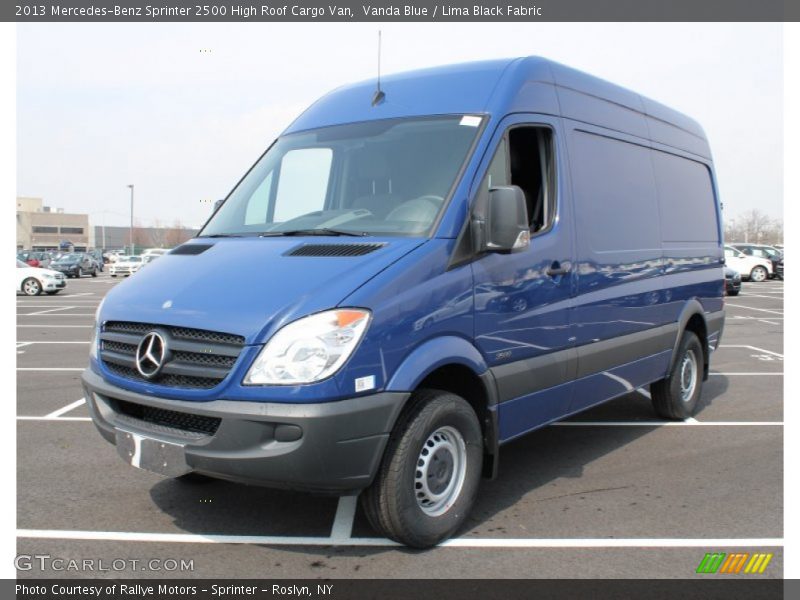 Vanda Blue / Lima Black Fabric 2013 Mercedes-Benz Sprinter 2500 High Roof Cargo Van