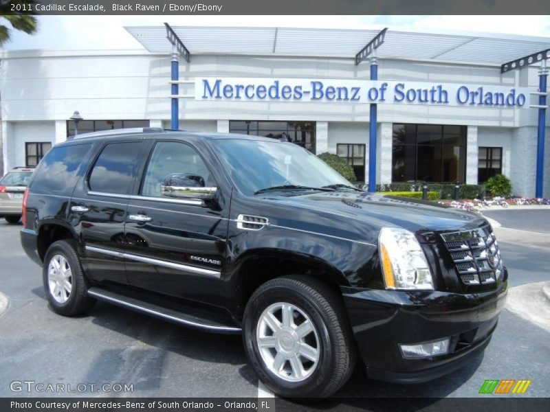 Black Raven / Ebony/Ebony 2011 Cadillac Escalade