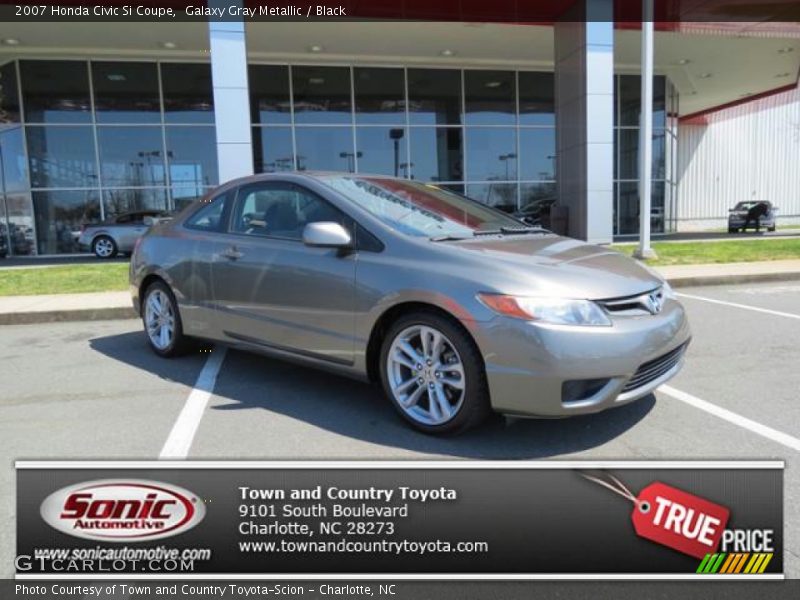 Galaxy Gray Metallic / Black 2007 Honda Civic Si Coupe